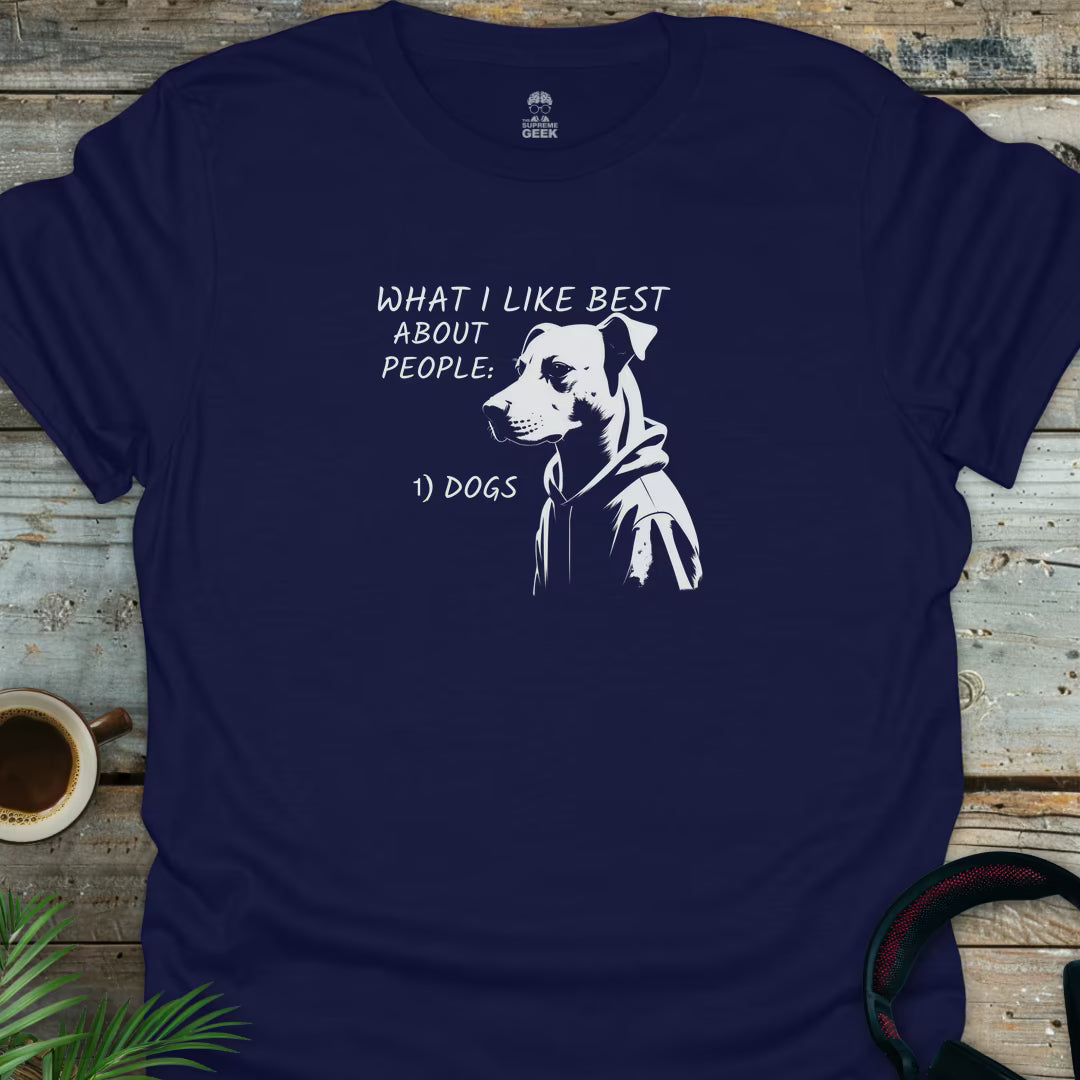 What I Like Best About People - Geek T-Shirt - Navy