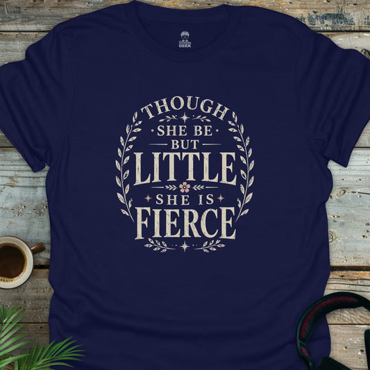 She Be Fierce (Shakespeare) - Geek T-Shirt - Navy