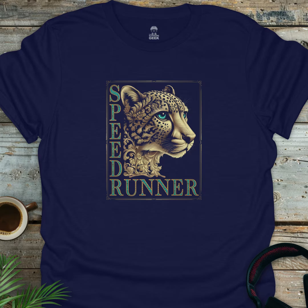 Speed Runner - Geek T-Shirt - Navy