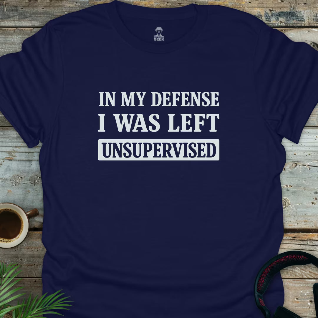 In My Defense - Geek T-Shirt - Navy