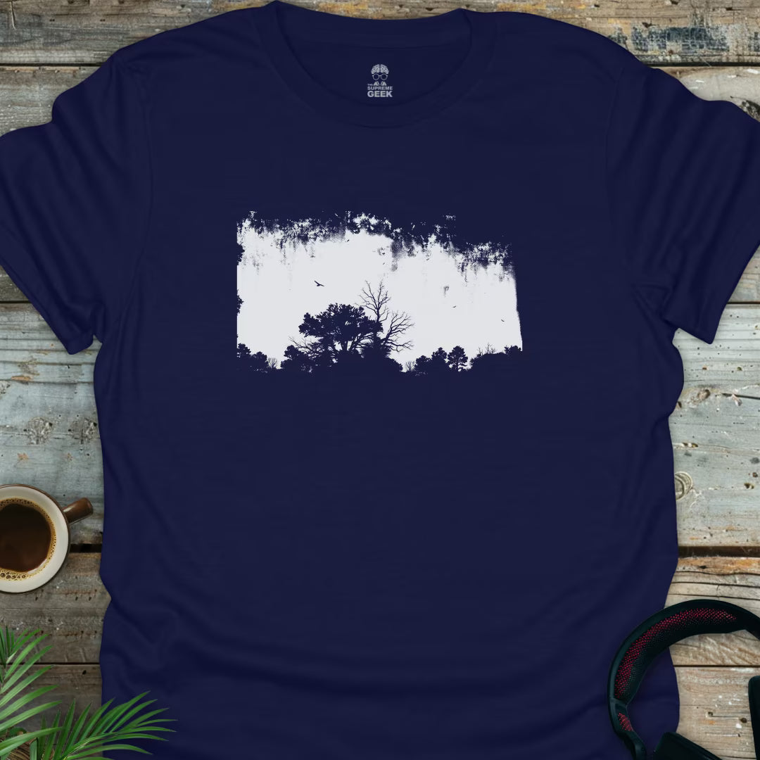 The Woods - Geek T-Shirt - Navy