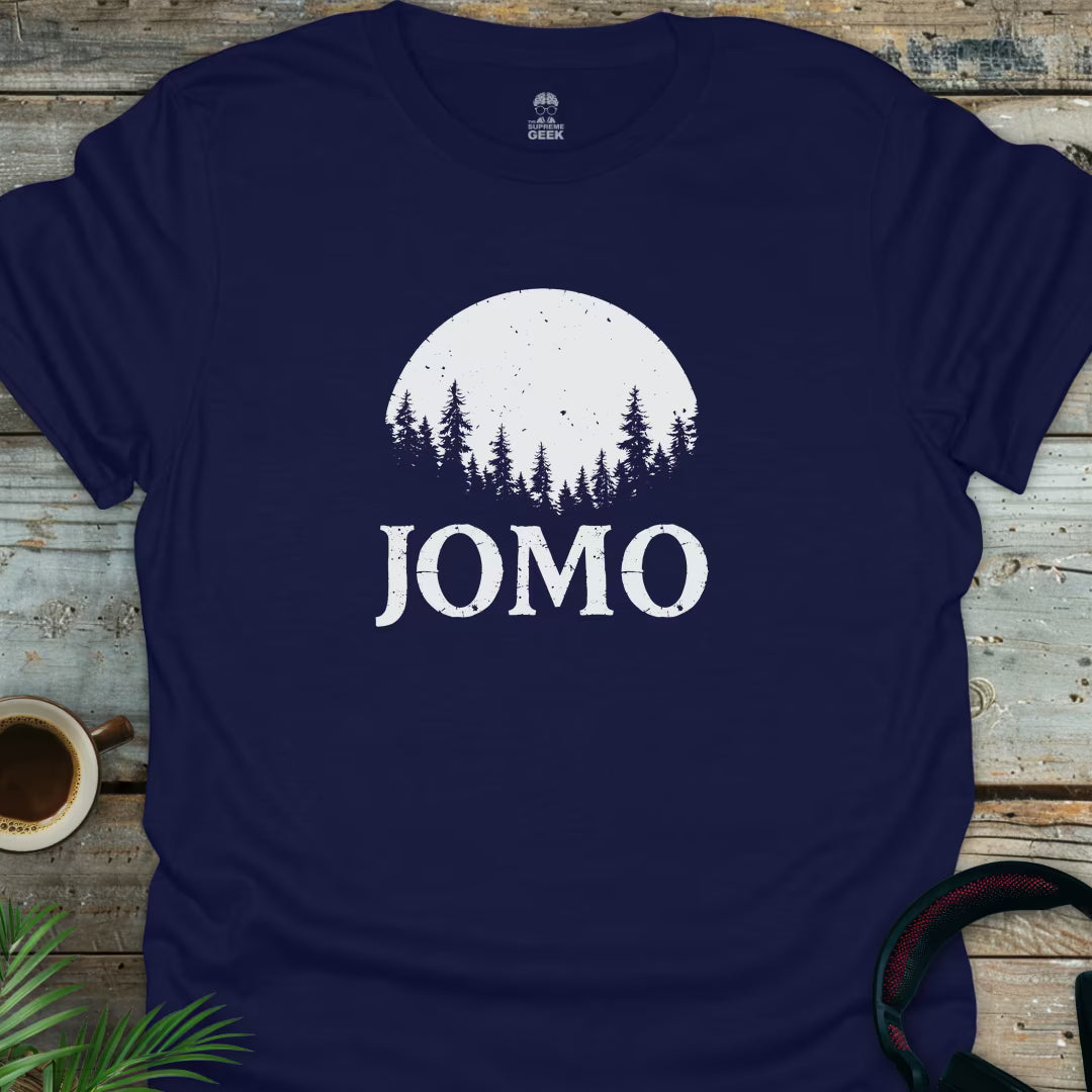 JOMO (Joy Of Missing Out) - Geek T-Shirt - Navy