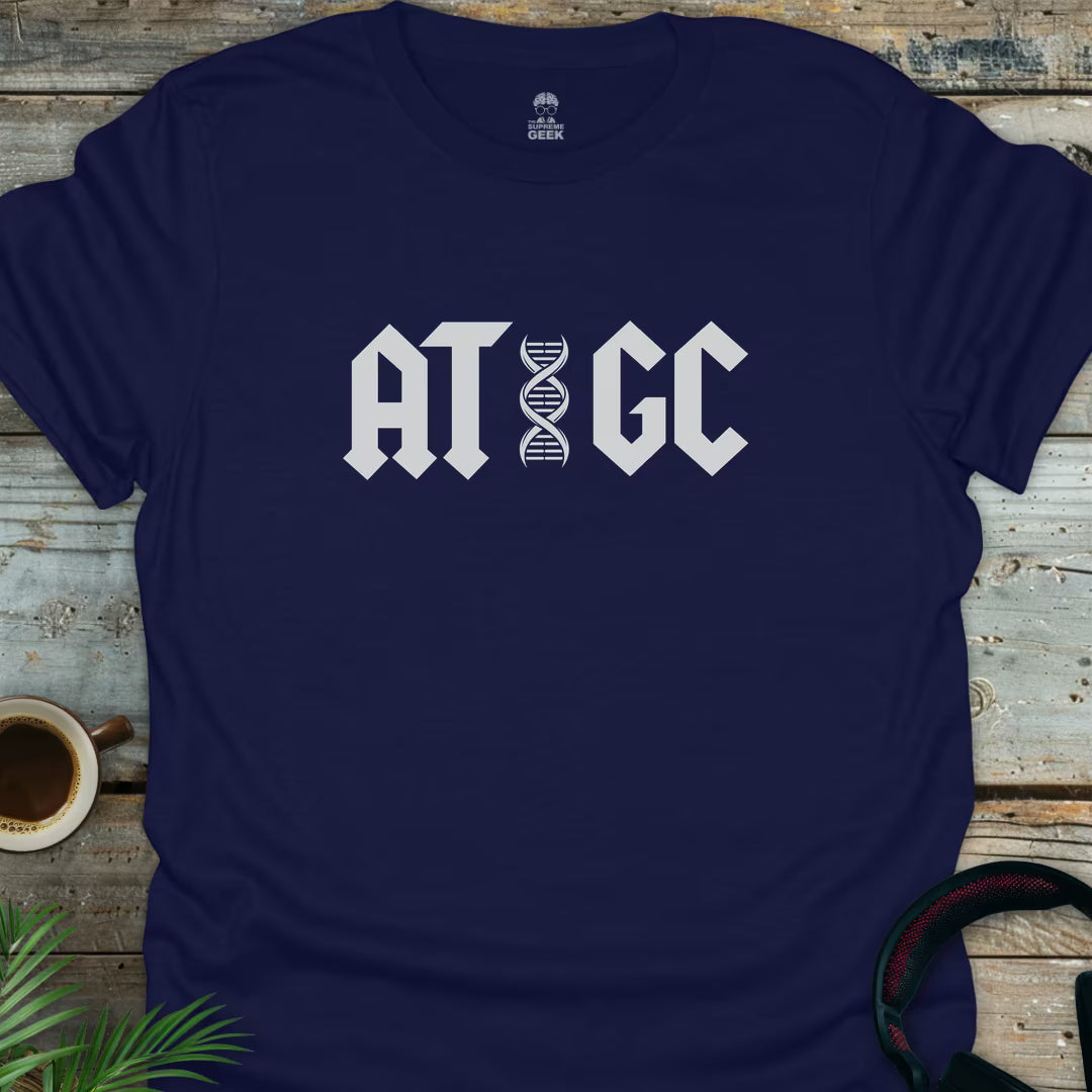 ATGC (DNA) - Geek T-Shirt - Navy