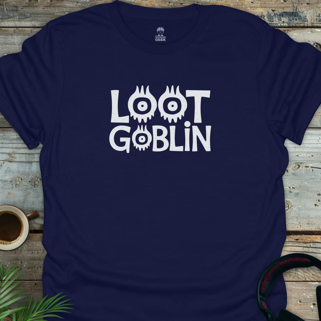 Loot Goblin - Geek T-Shirt - Navy