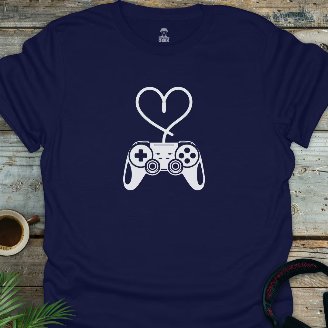 Control My Heart - Geek T-Shirt - Navy