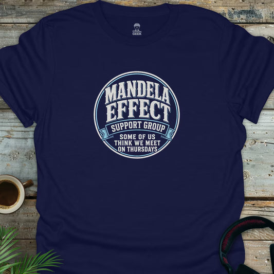 Mandela Effect Support Group - Geek T-Shirt - Navy