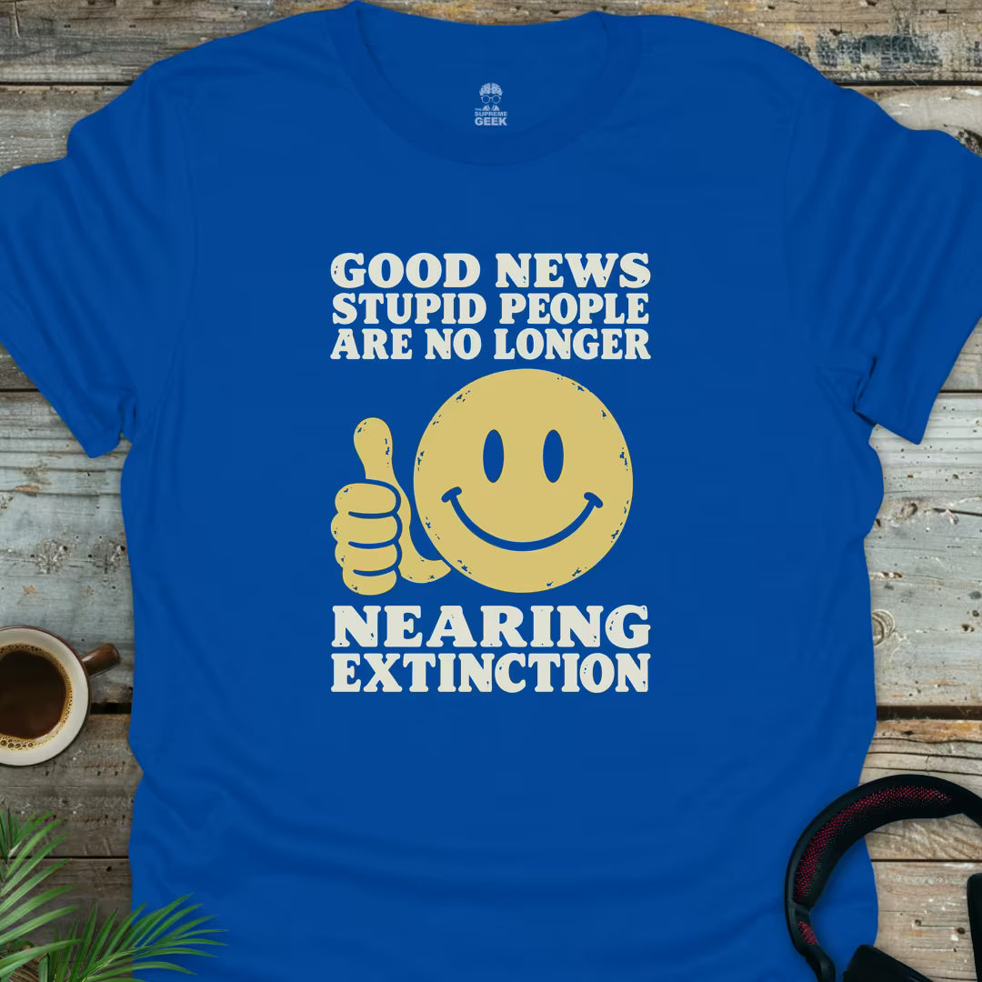Stupid People - Geek T-Shirt - Royal