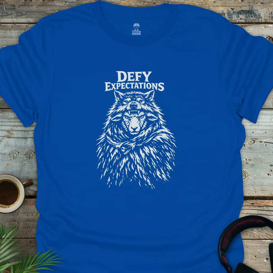 Defy Expectations - Sheep in Wolf's Clothing - Geek T-Shirt - Royal