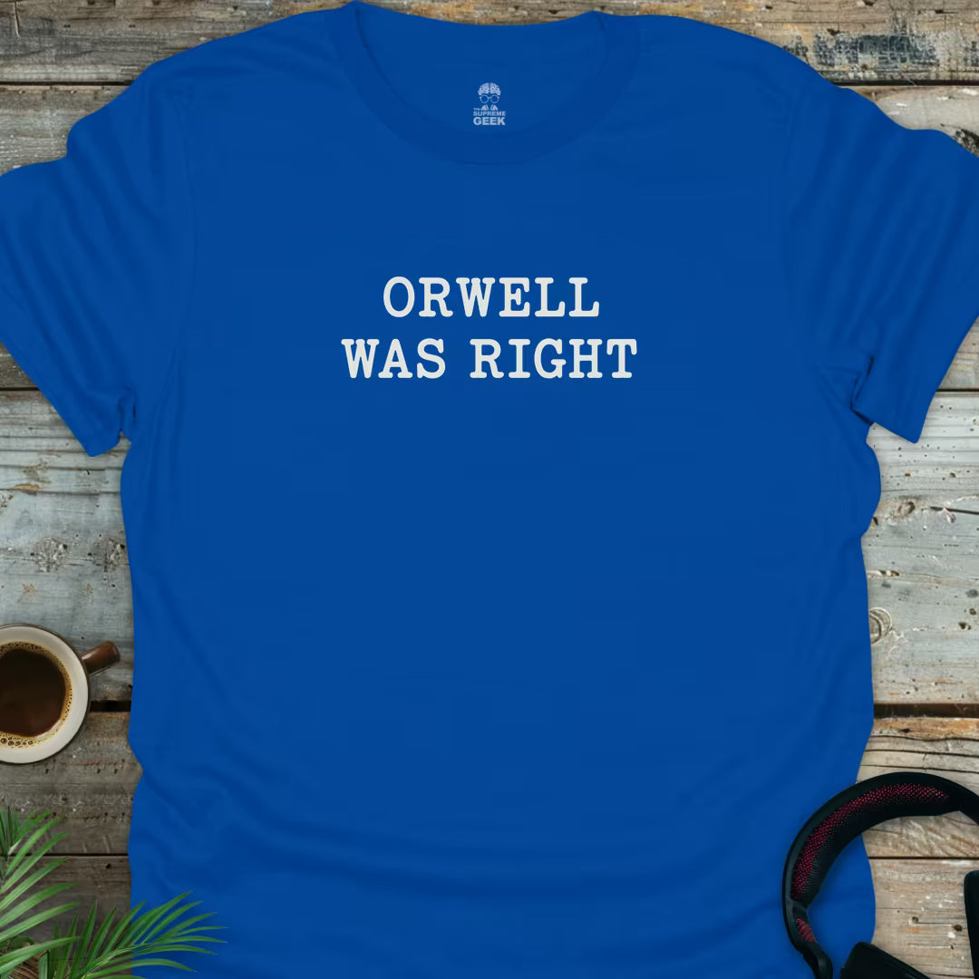 Orwell - Geek T-Shirt - Royal