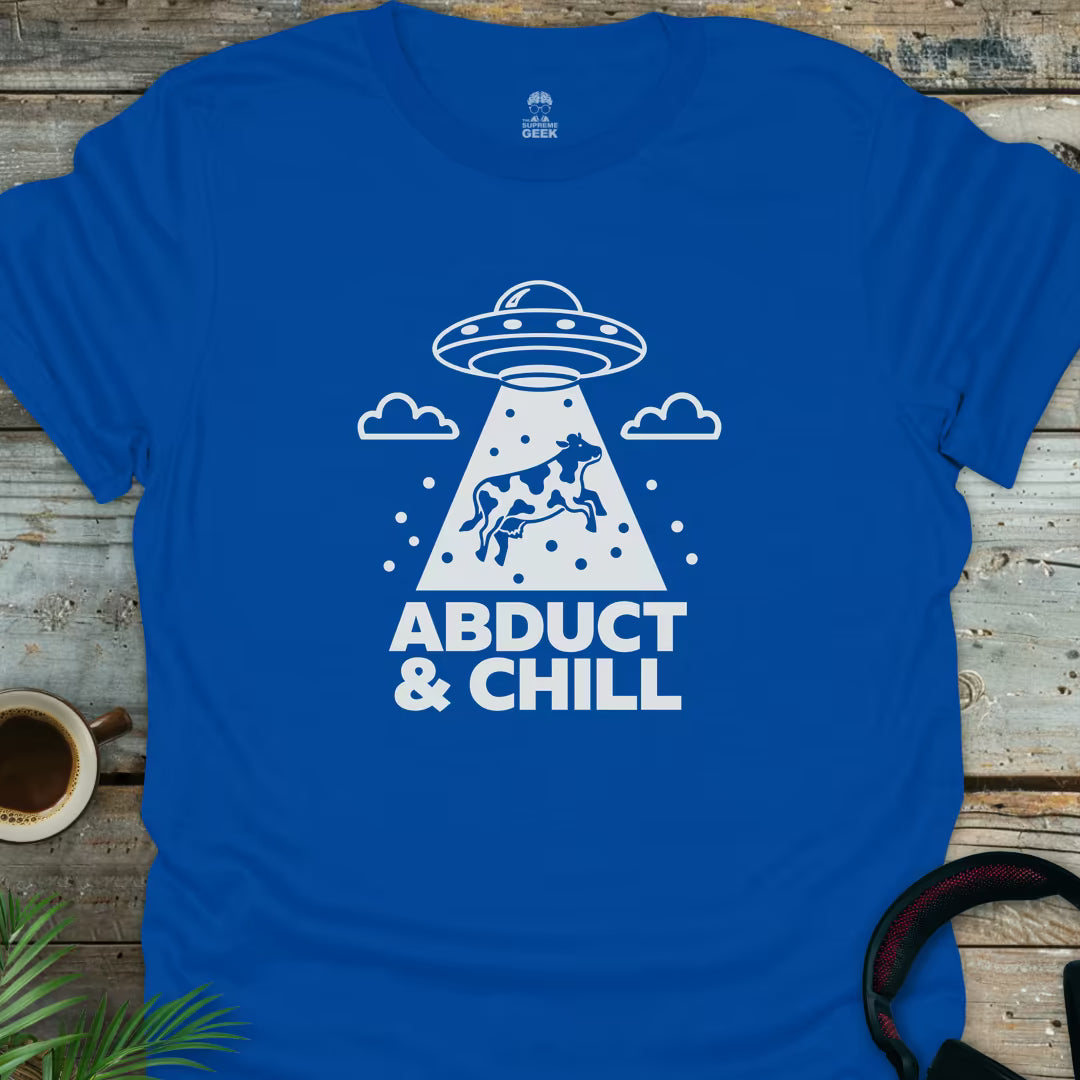 Abduct & Chill - Geek T-Shirt - Royal
