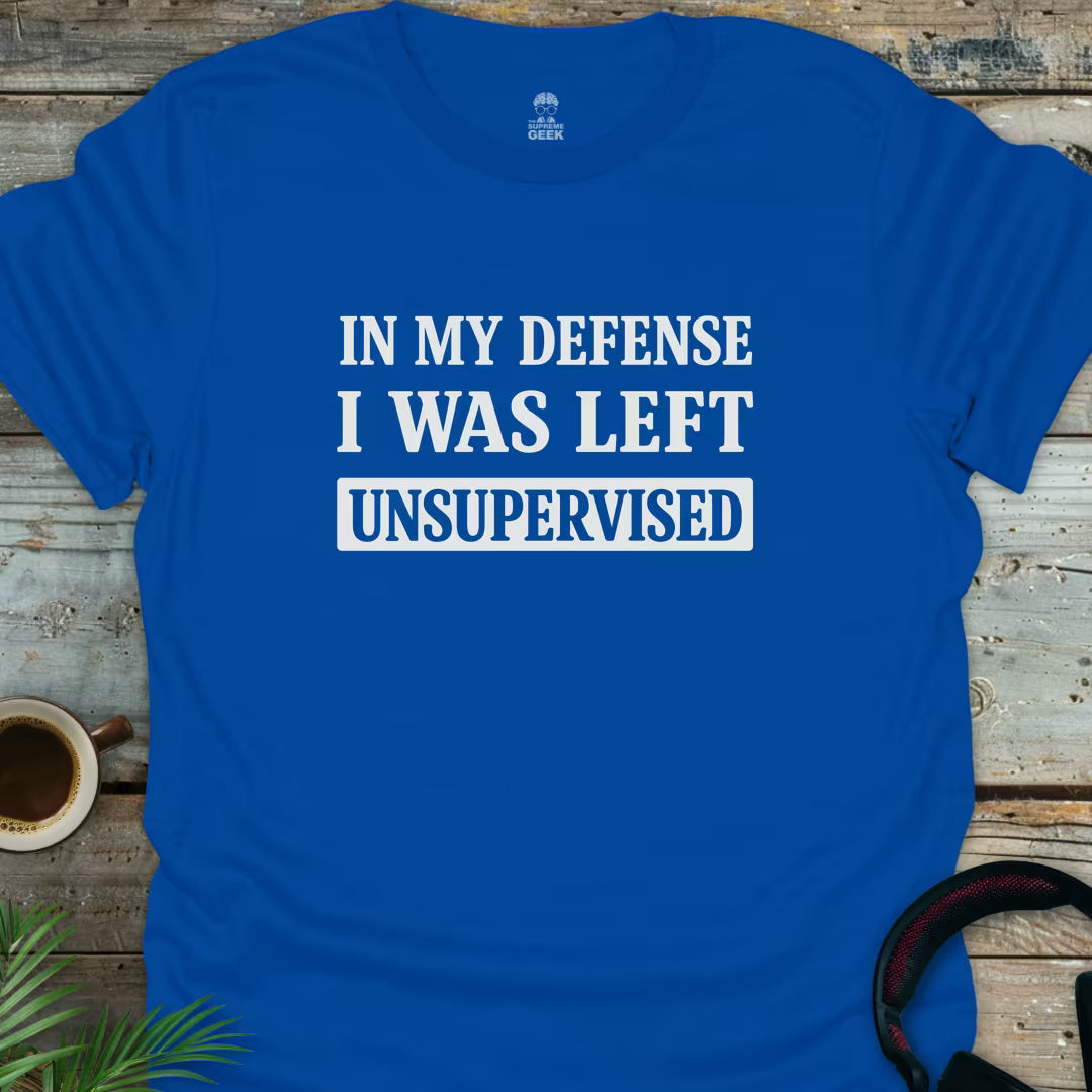 In My Defense - Geek T-Shirt - Royal