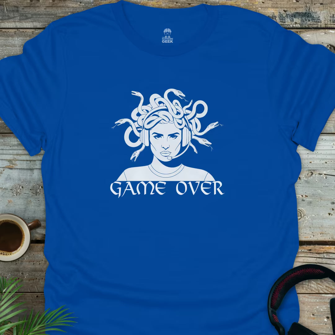 Game Over - Medusa - Geek T-Shirt - Royal
