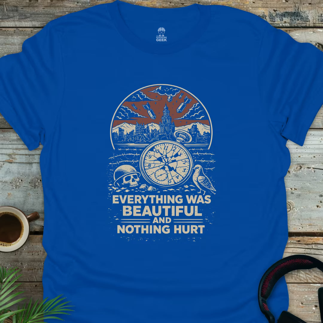 Everything Was Beautiful - Geek T-Shirt - Royal