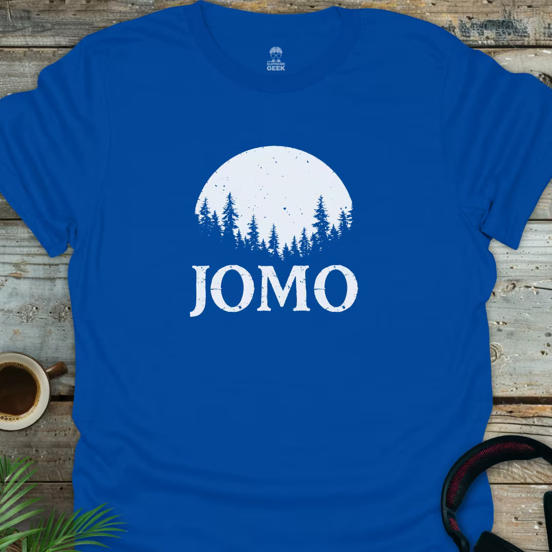 JOMO (Joy Of Missing Out) - Geek T-Shirt - Royal