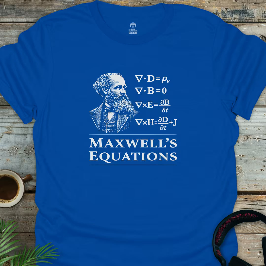 Maxwell's Equations - Geek T-Shirt - Royal