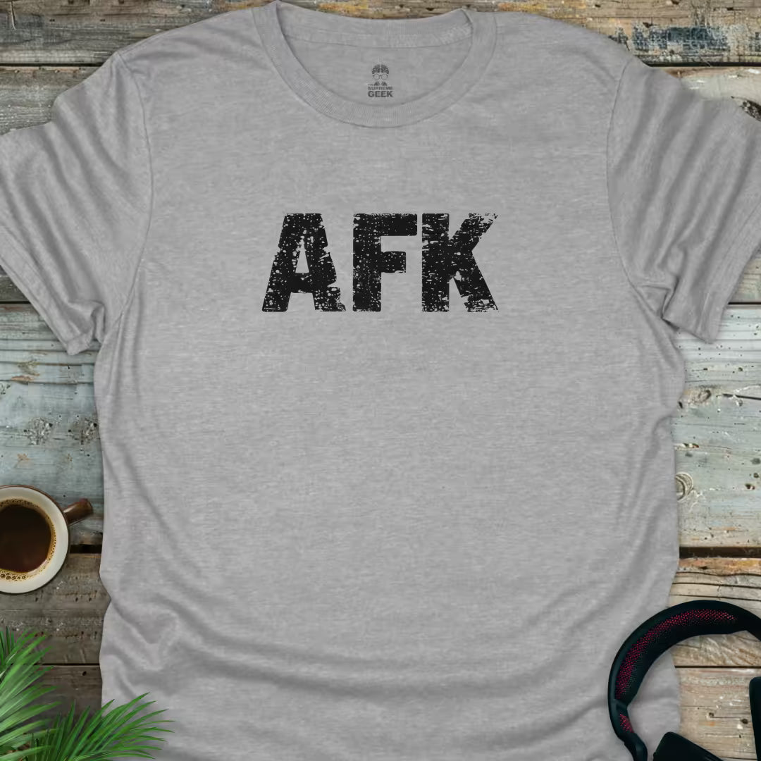 AFK - Geek T-Shirt - Sport Grey