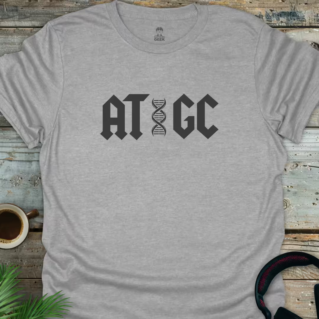 ATGC (DNA) - Geek T-Shirt - Sport Grey