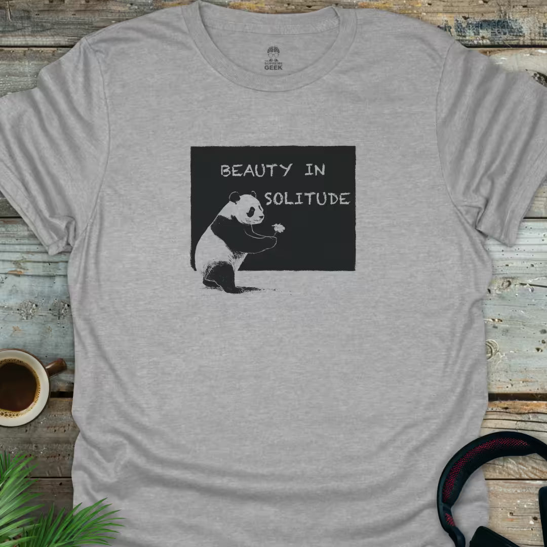 Beauty In Solitude - Geek T-Shirt - Sport Grey