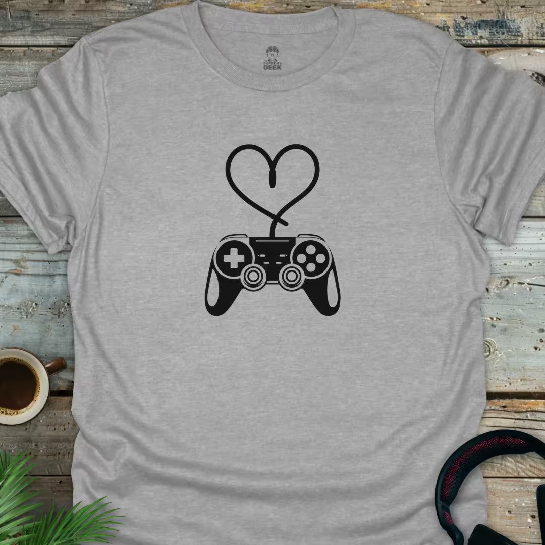 Control My Heart - Geek T-Shirt - Sport Grey