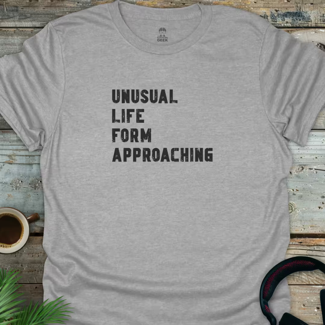Unusual Life Form Approaching - Geek T-Shirt - Sport Grey