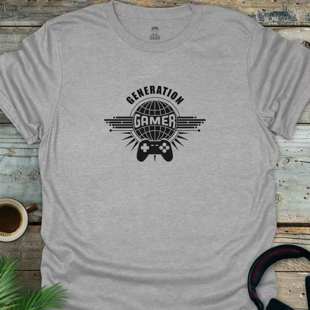 Generation Gamer T-Shirt - Sport Grey