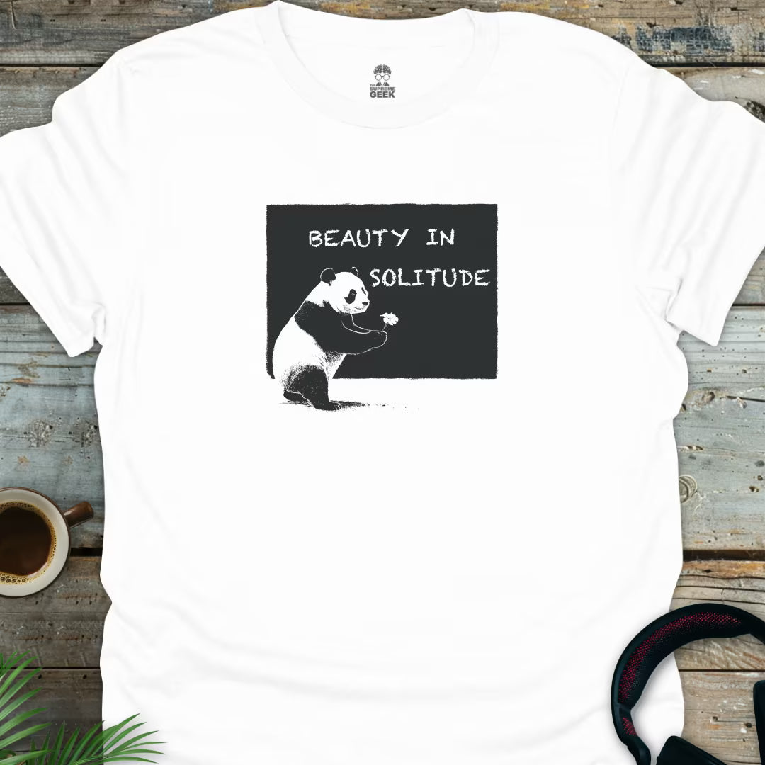 Beauty In Solitude - Geek T-Shirt - White