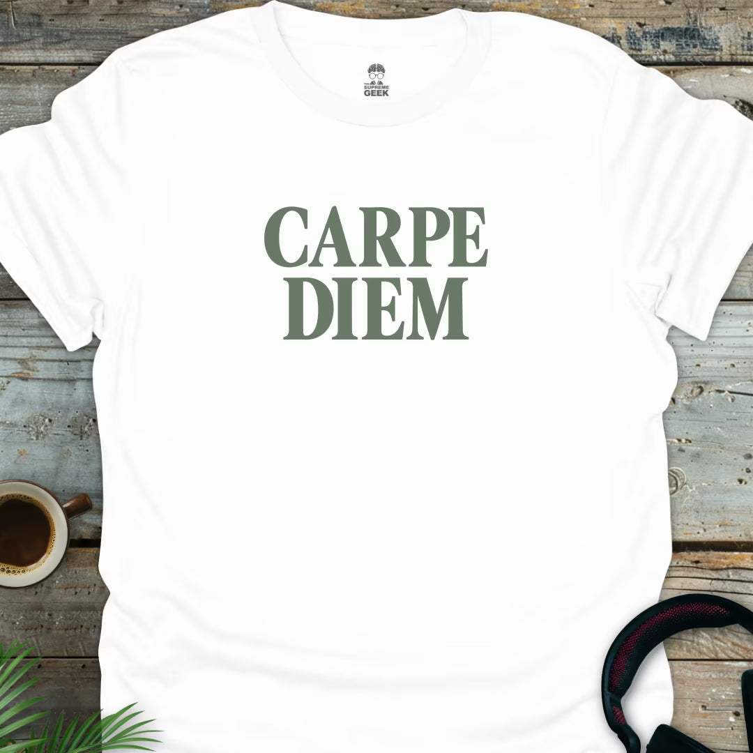 Carpe Diem - Geek T-Shirt - White
