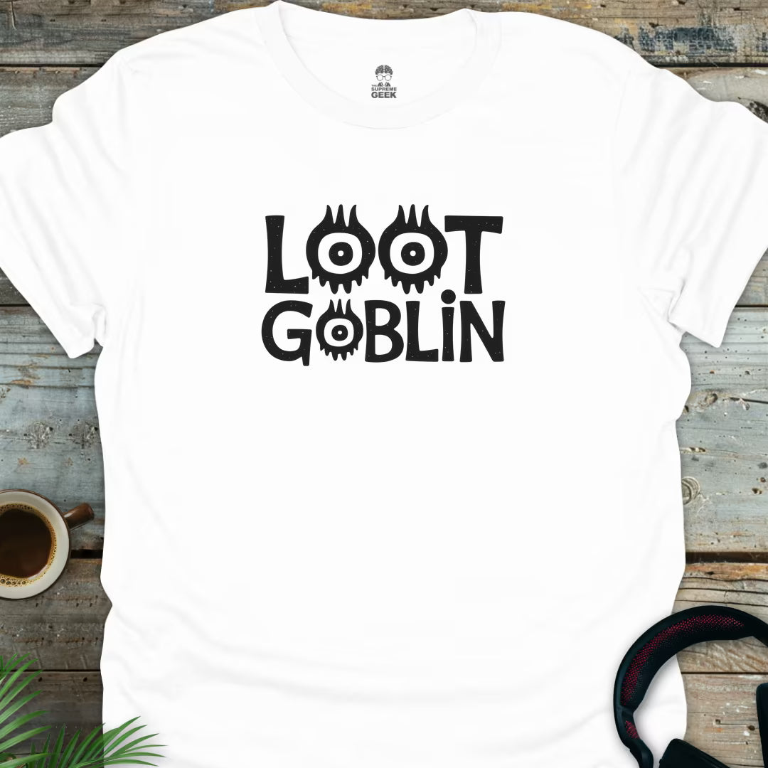 Loot Goblin - Geek T-Shirt - White